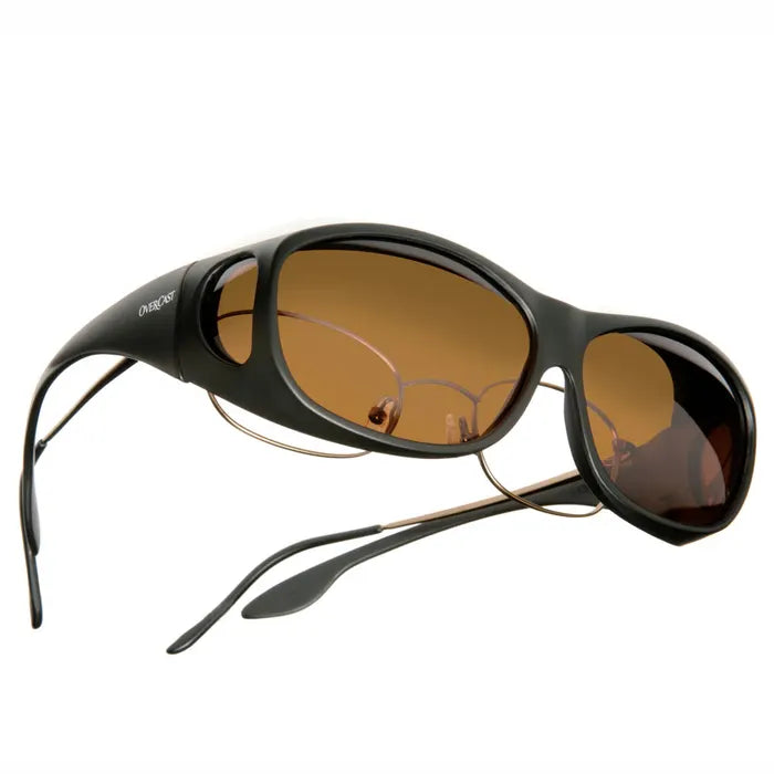 OverXcast over fit Polarised Sunglasses Amber lens