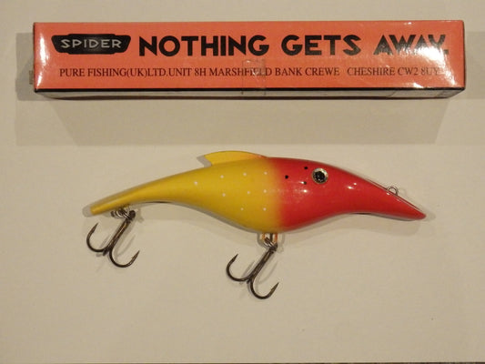 Pure Fishing Spider Lure YELLOW / RED