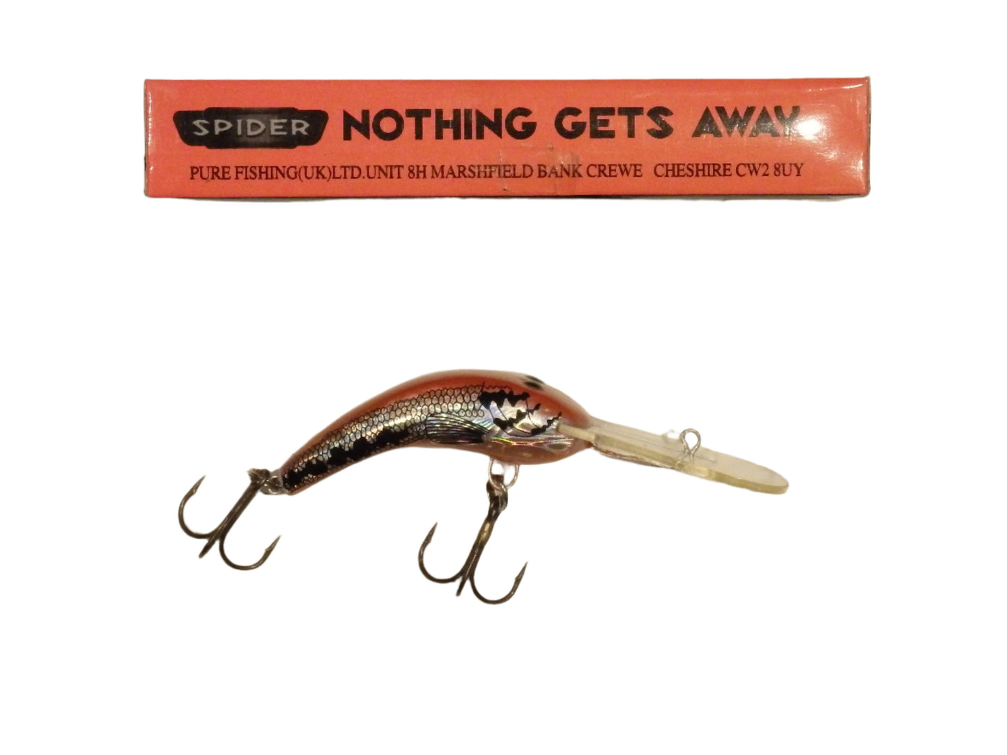 Pure Fishing Spider Lure SILVER / ORANGE