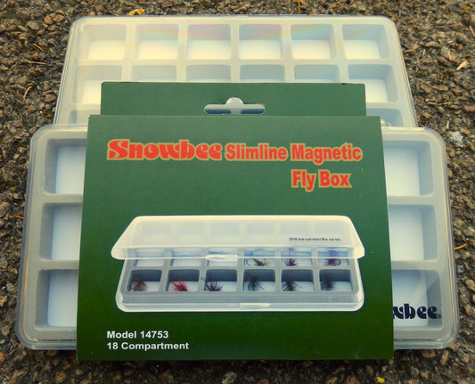 Snowbee Slimline Magnetic Fly Box 18 Compartments