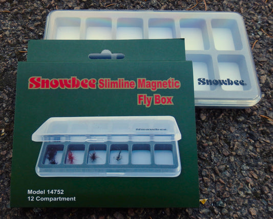 Snowbee Slimline Magnetic Fly Box 12 Compartment