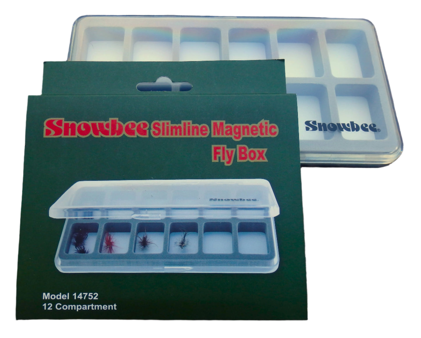 Snowbee Slimline Magnetic Fly Box 12 Compartment
