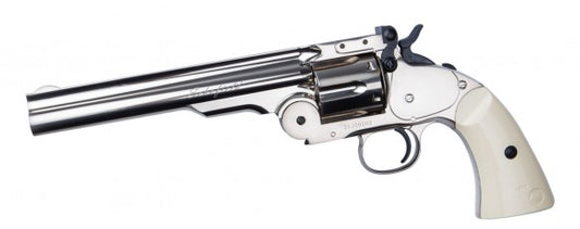 .177 ASG Schofield 6" Pellet Airgun - Silver & Ivory Grip