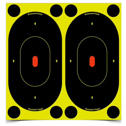 SHOOT•N•C 7 INCH SILHOUETTE, 12 TARGETS - 48 PASTERS