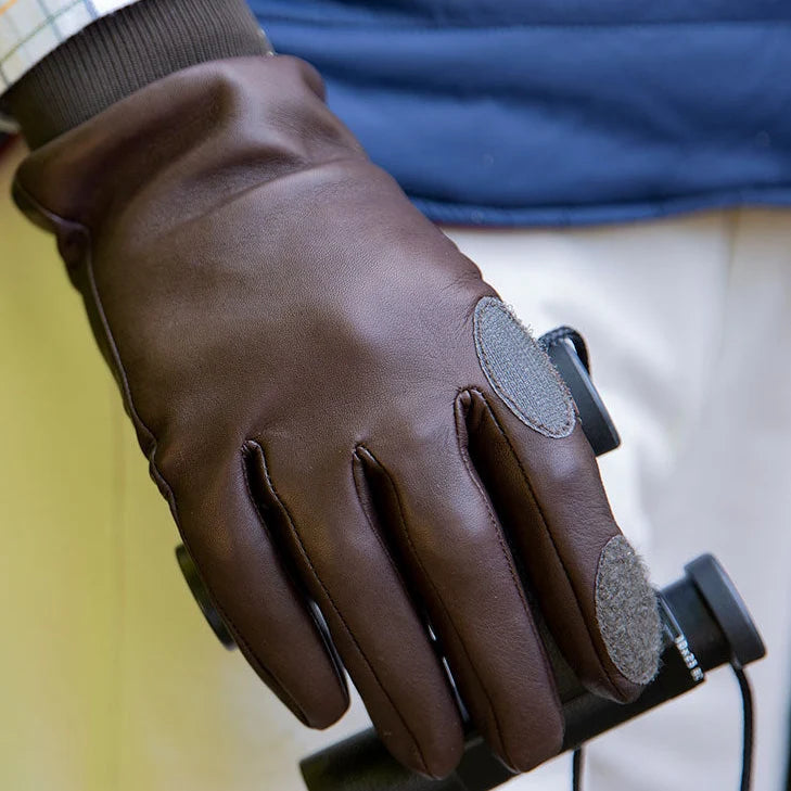 Dents Royale Men's Heritage Water-Resistant Silk-Lined Right Hand Leather Shooting Gloves