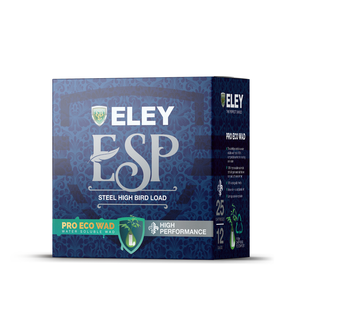 12B Eley ESP Steel Pro Eco Wad 3 Shot 36 Gram 3" Case