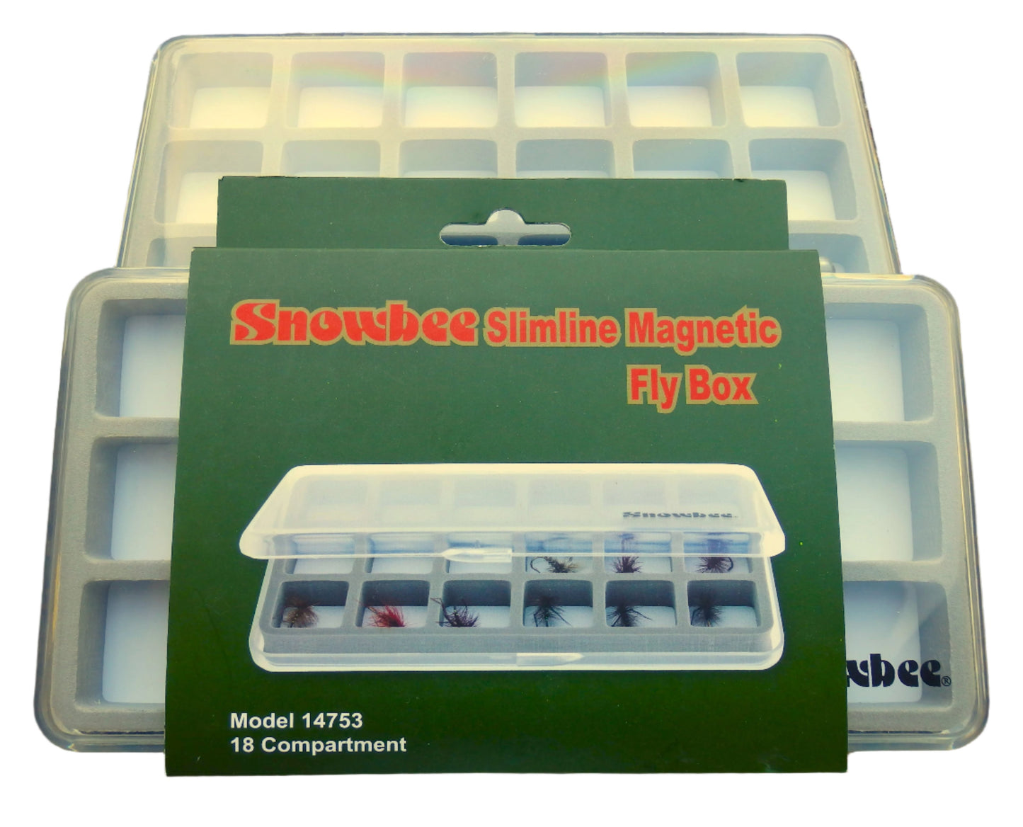 Snowbee Slimline Magnetic Fly Box 18 Compartments