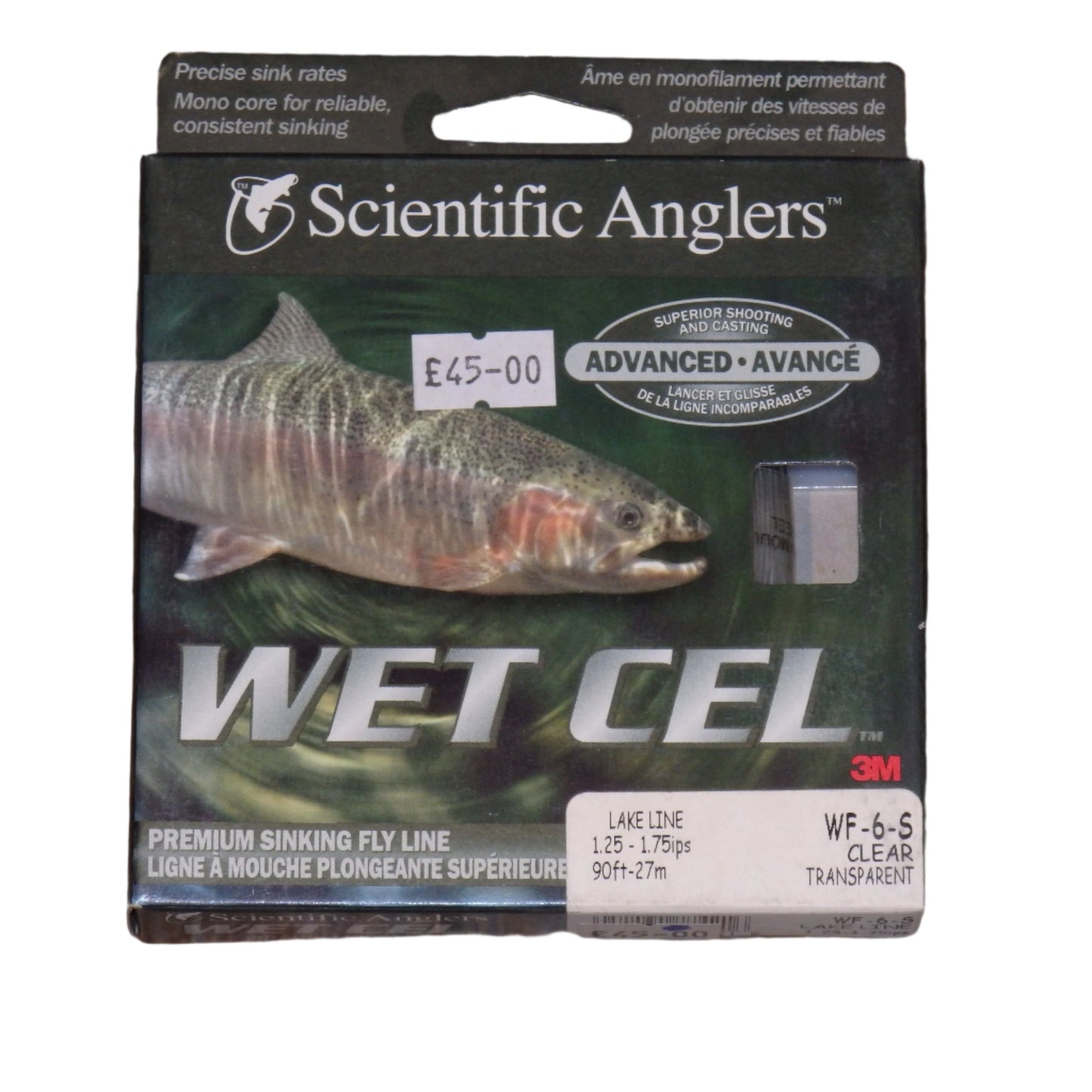 Scientific Anglers Wet Cel Lake line clear