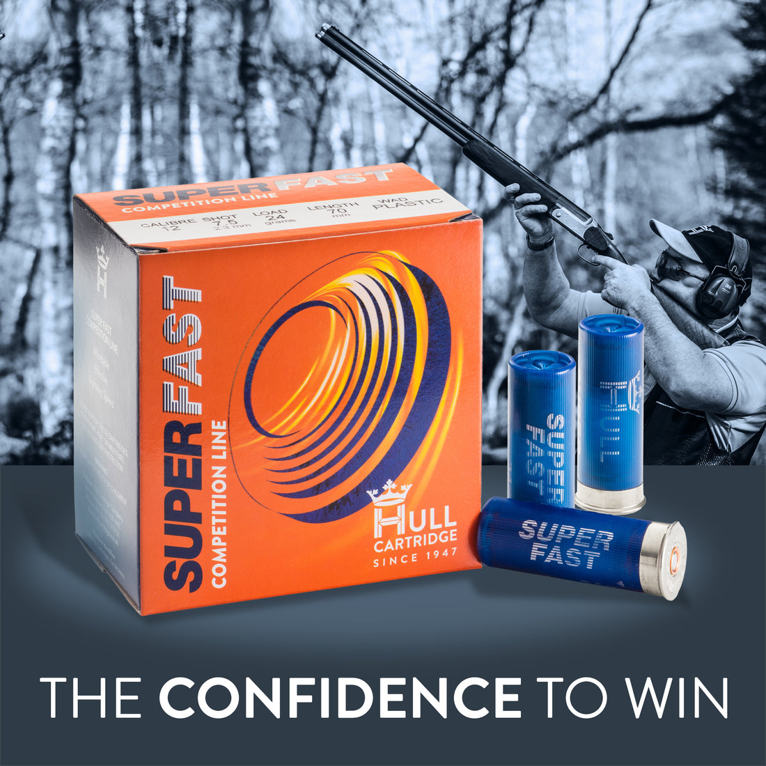 12B Hull Superfast 7 1/2 Shot 27 Gram FIBRE WAD KD Radcliffe Ltd