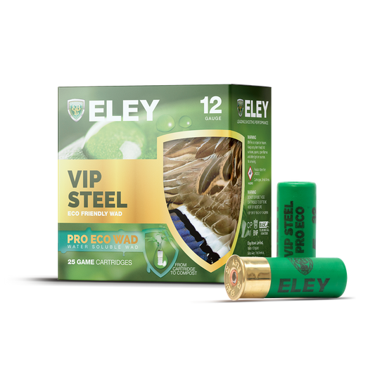 12B Eley VIP Steel Pro Eco Wad 4 or 5 Shot 32 Gram 2 3/4" Case