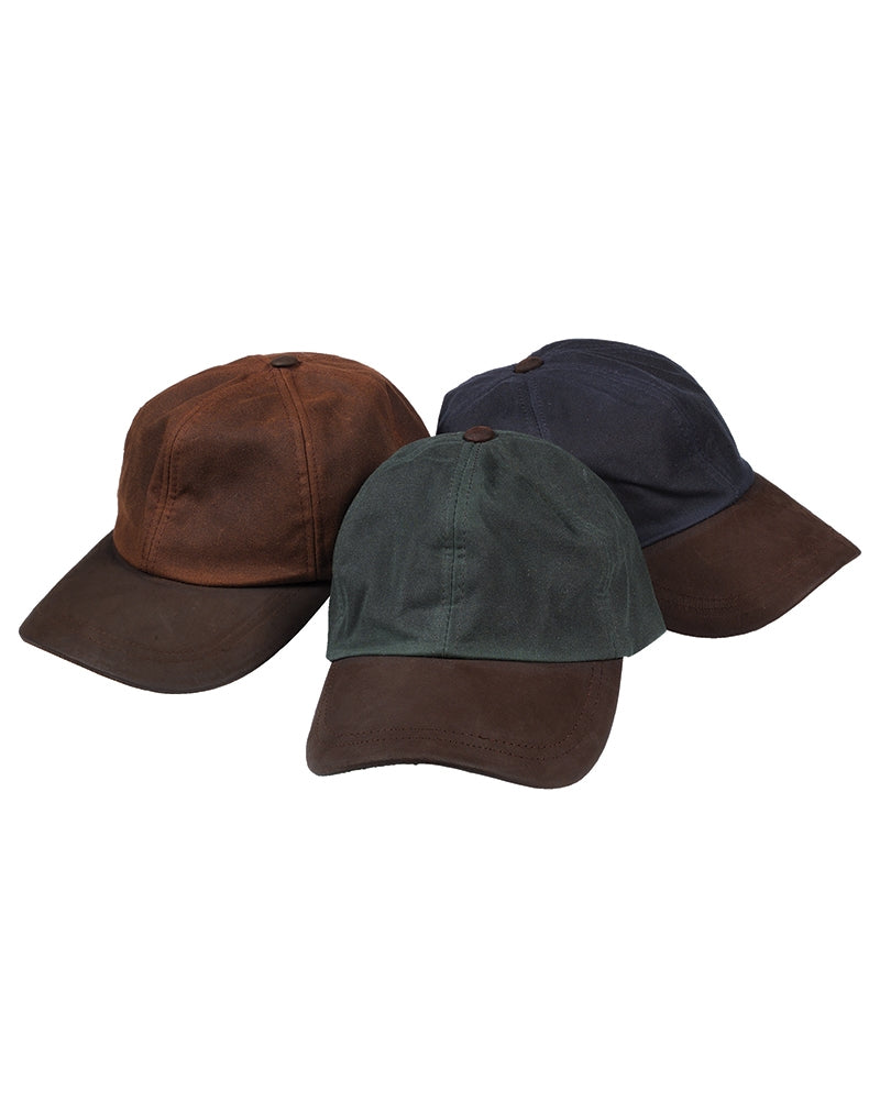 HOGGS Waxed Baseball Cap Brown or Green